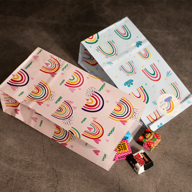 Small Paper Bags Rainbow Print - Wedding Favor Box review and price