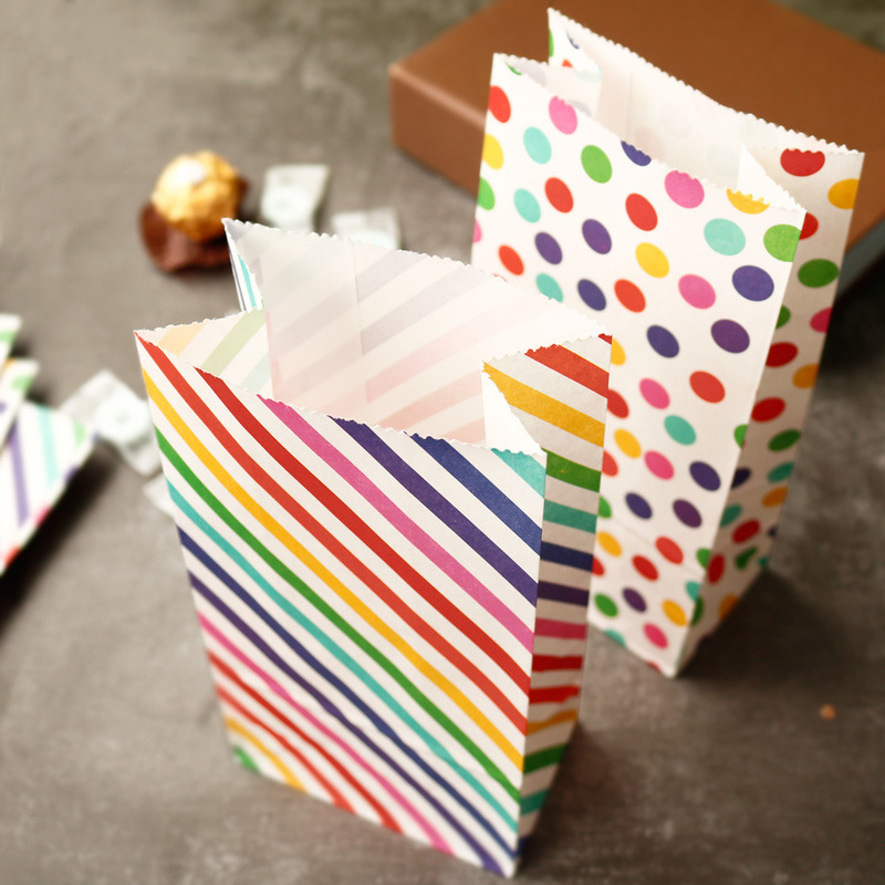 Small Paper Bags Rainbow Print - Wedding Favor Box review and price