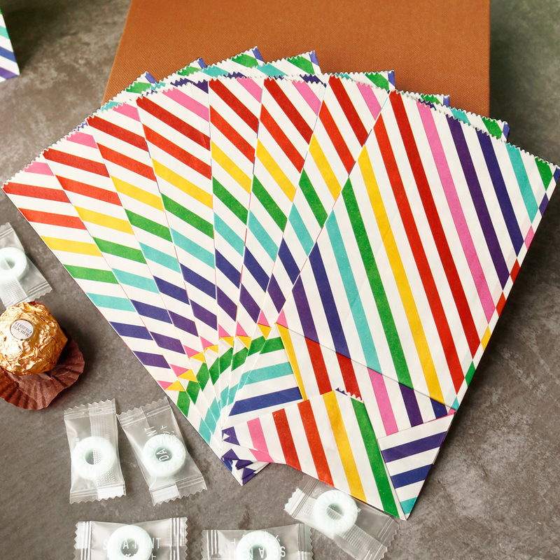 Small Paper Bags Rainbow Print - Wedding Favor Box review and price