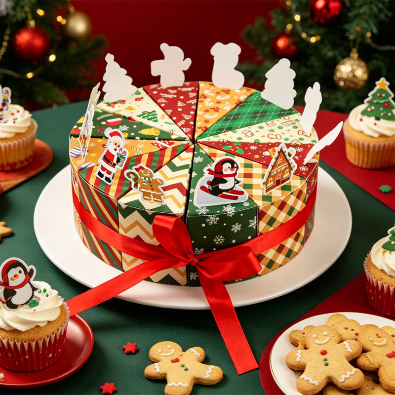 12-Grid Triangle Christmas Cak - Wedding Favor Box review and price